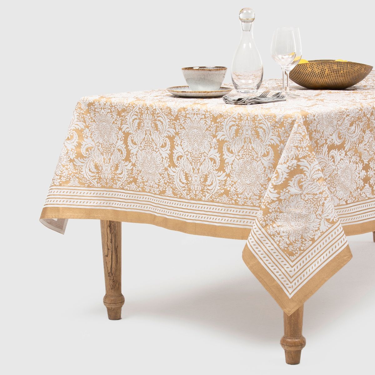 BASEMENT HOME - Mantel Navidad Paisley Gold Basement Home