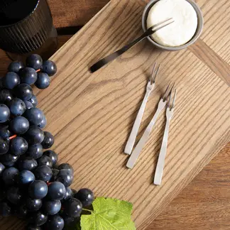 BASEMENT HOME - Set 6 Tenedores Fruta Acero Inoxidable