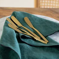 Set de Cuchillos para Untar Acero Inoxidable Dorado