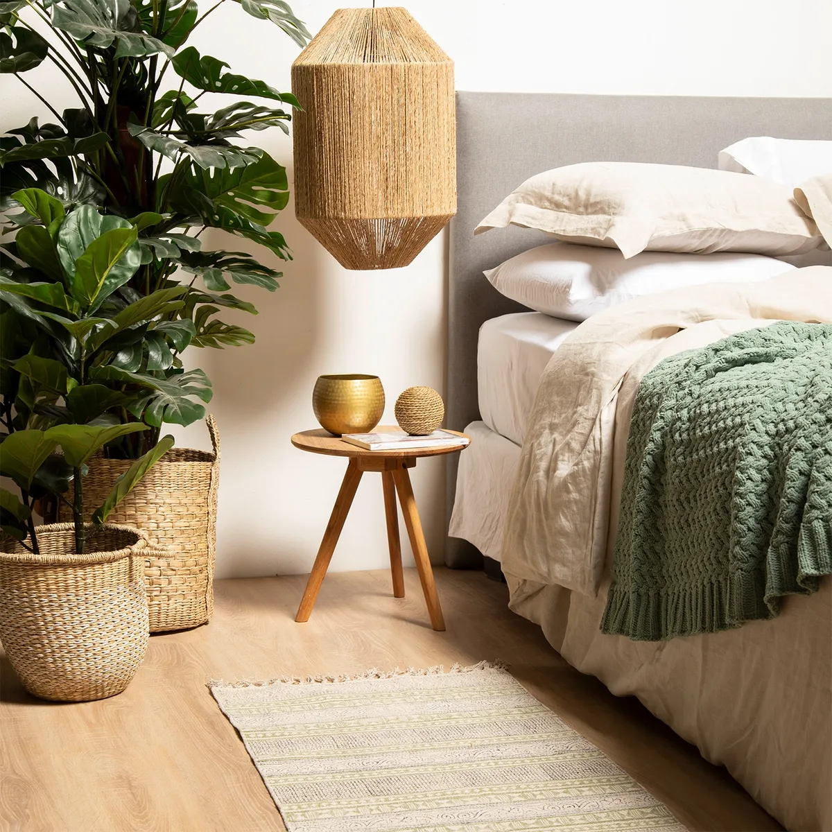 BASEMENT HOME - Lámpara Colgar Jute Basement Home