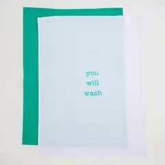 MICA - Pack De 2 Paños De Cocina Frases Rectangular Algodón