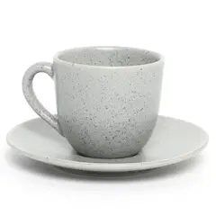 BASEMENT HOME - Taza Café 120 Ml + Plato Café Cerámica Gres