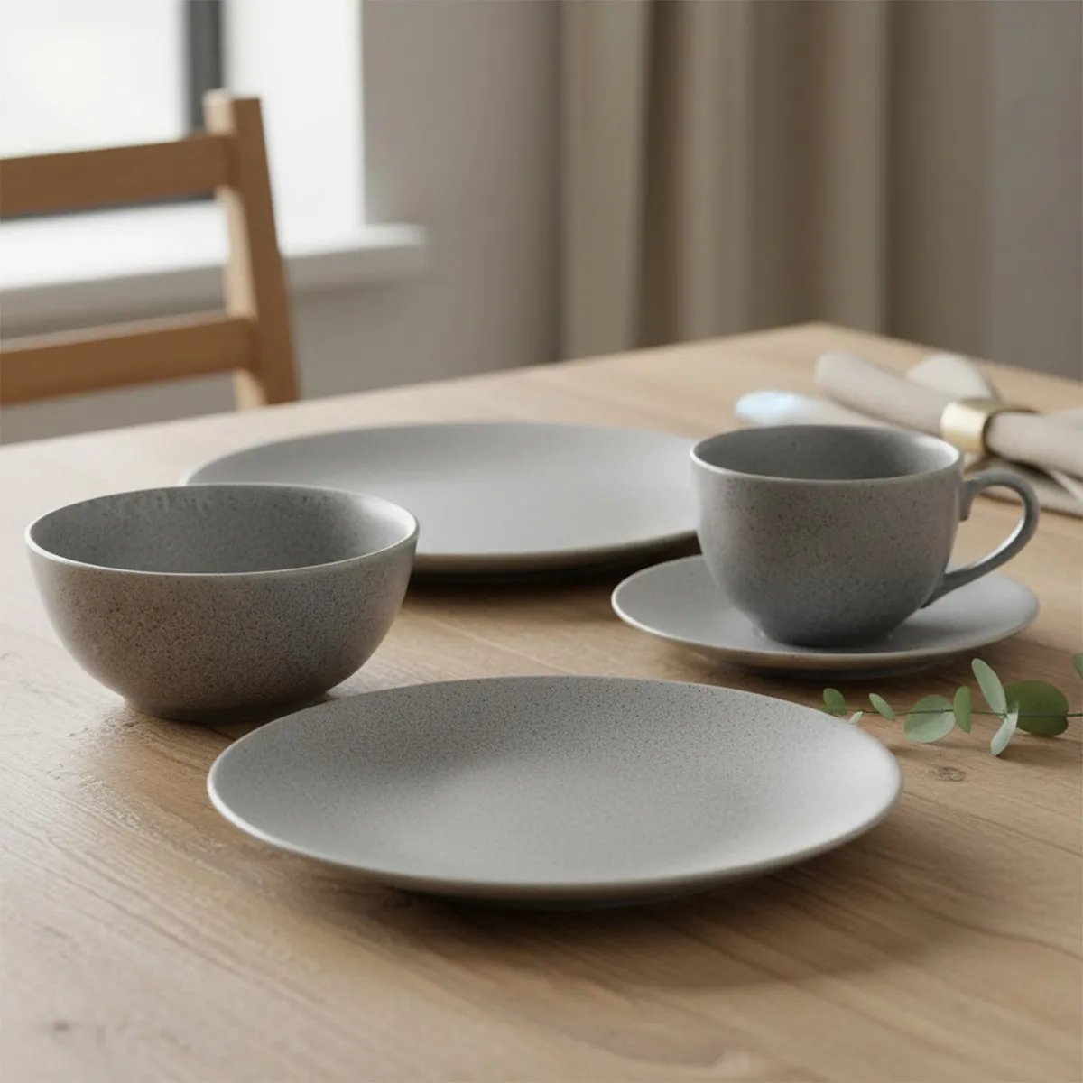 BASEMENT HOME - Juego de Vajilla 30 Piezas Cerámica Gres Basement Home