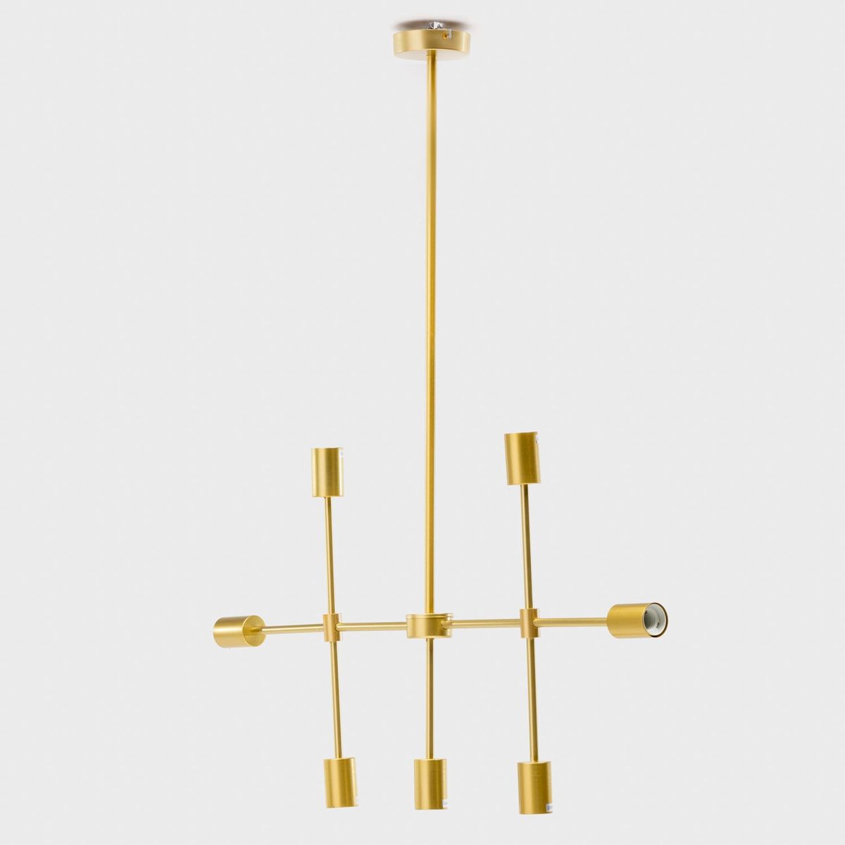 MICA - Lámpara Colgante Metálica Dorada 150 cm Mica