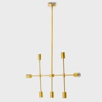 Lámpara Colgante Metálica Dorada 150 cm