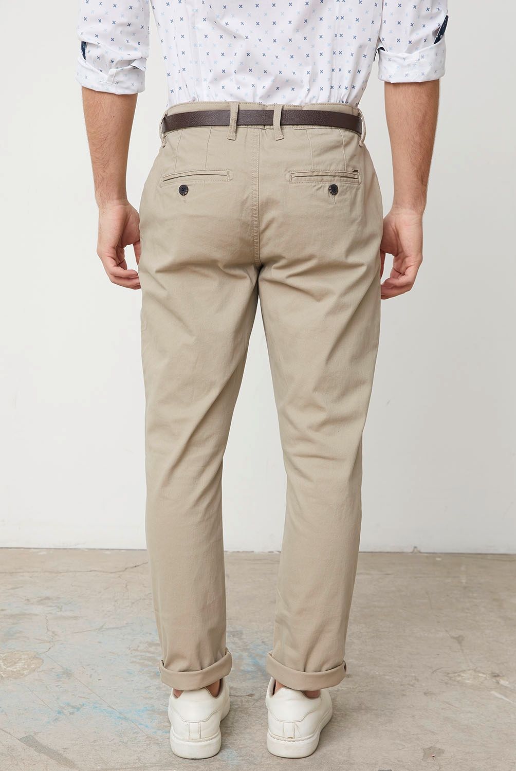 BASEMENT - Pantalon Slim Fit Algodón Hombre Basement