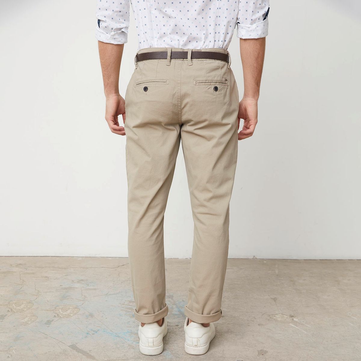 BASEMENT - Pantalon Slim Fit Algodón Hombre Basement