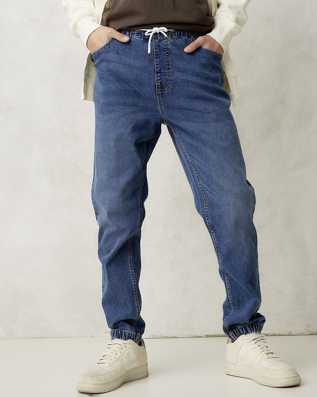 BEARCLIFF Jeans Jogger Hombre Bearcliff Algodón Cintura Elástica