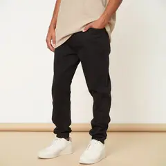 BEARCLIFF - Jeans Jogger Fit Hombre Cintura Elástica Denim