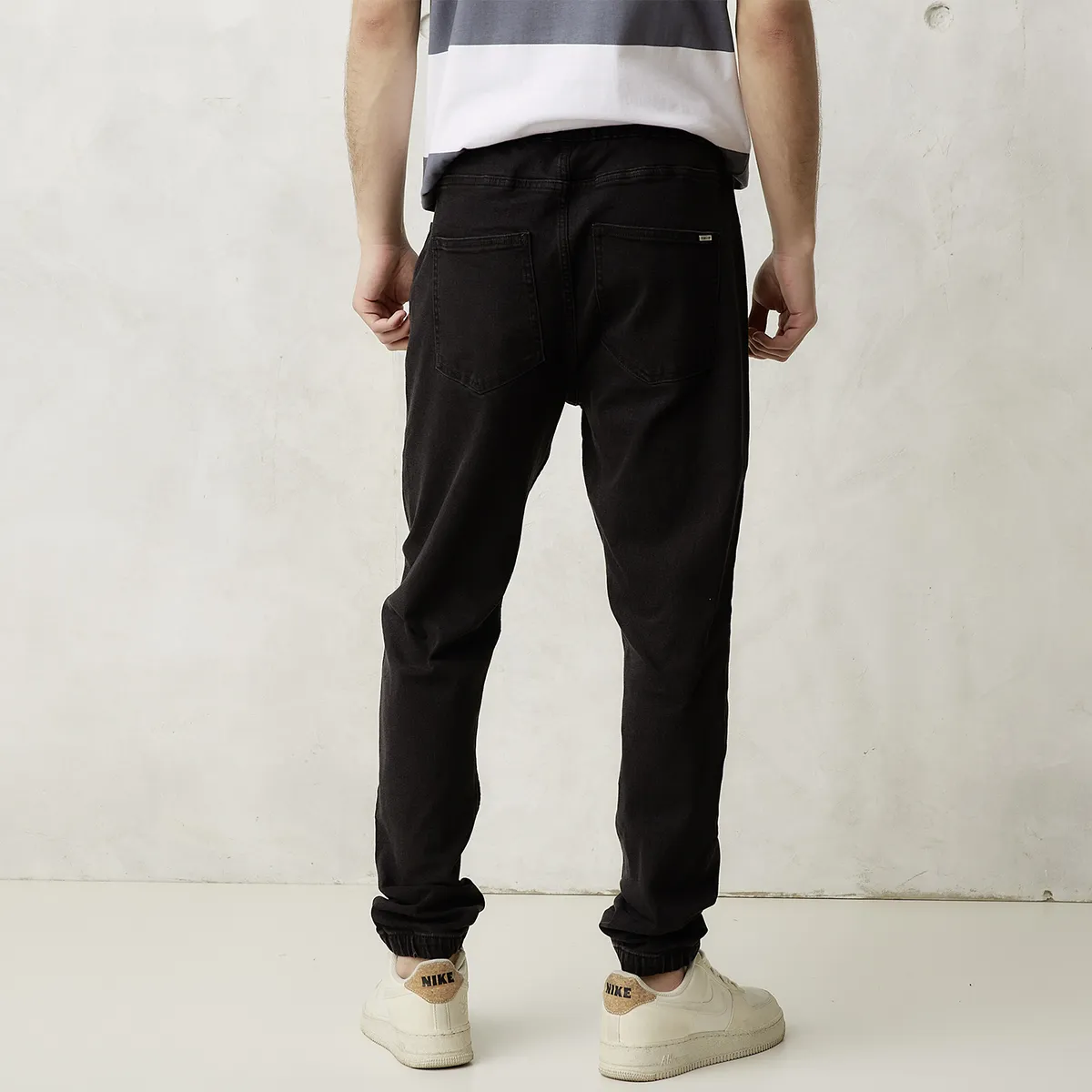 BEARCLIFF - Jeans Jogger Hombre Bearcliff Algodón Cintura Elástica