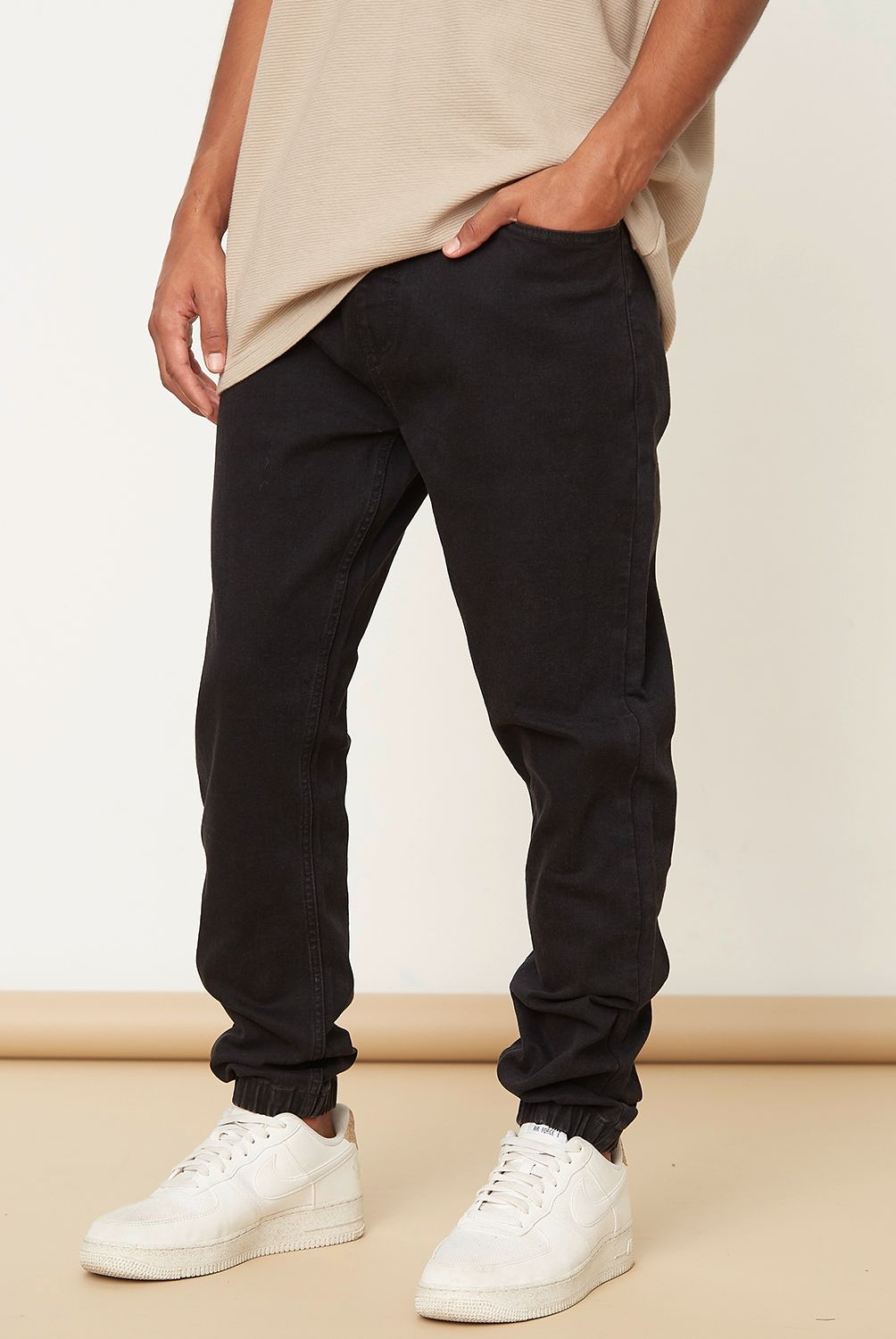 BEARCLIFF - Jeans Jogger Hombre Bearcliff Algodón Cintura Elástica