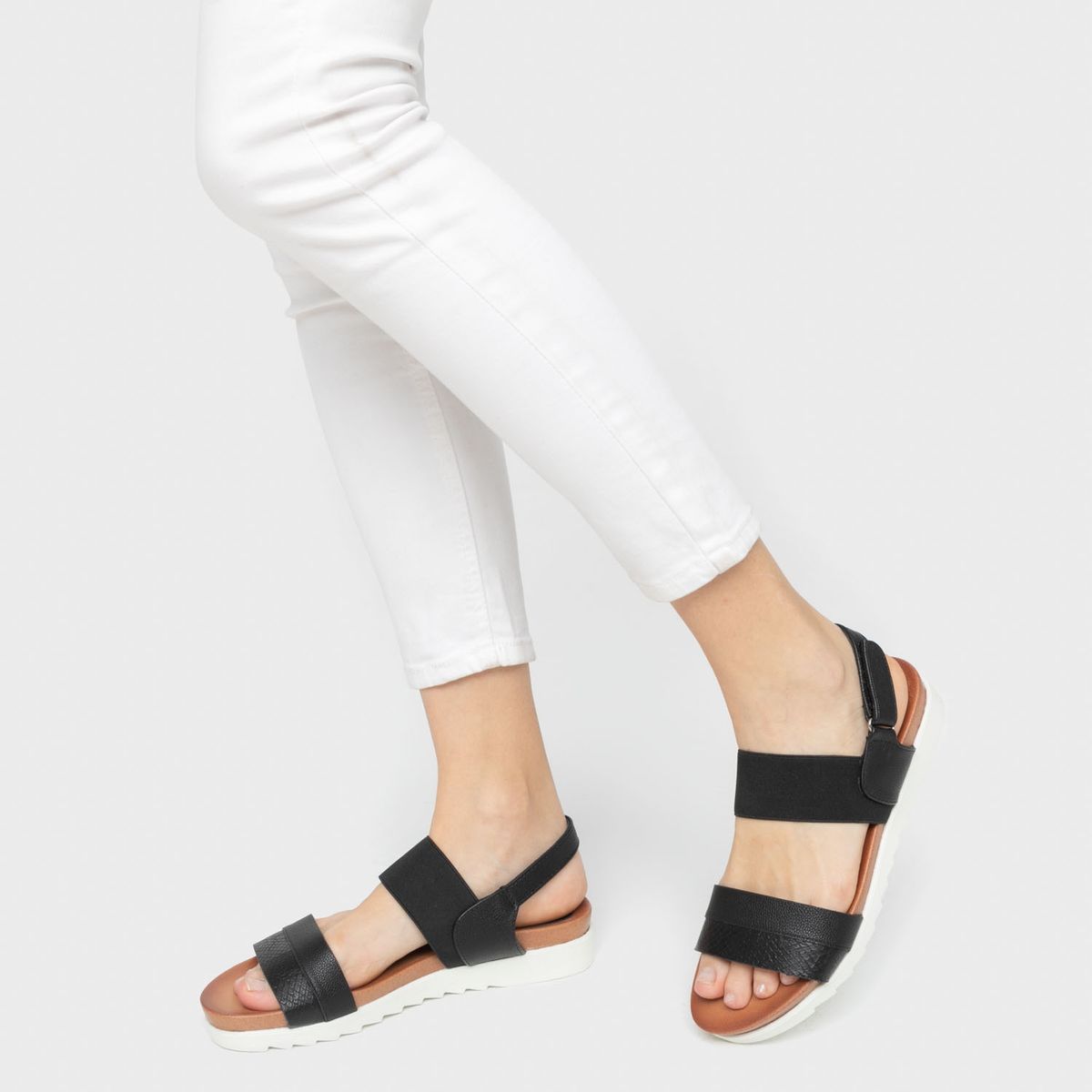 S COCCI - Sandalia Mujer Negra