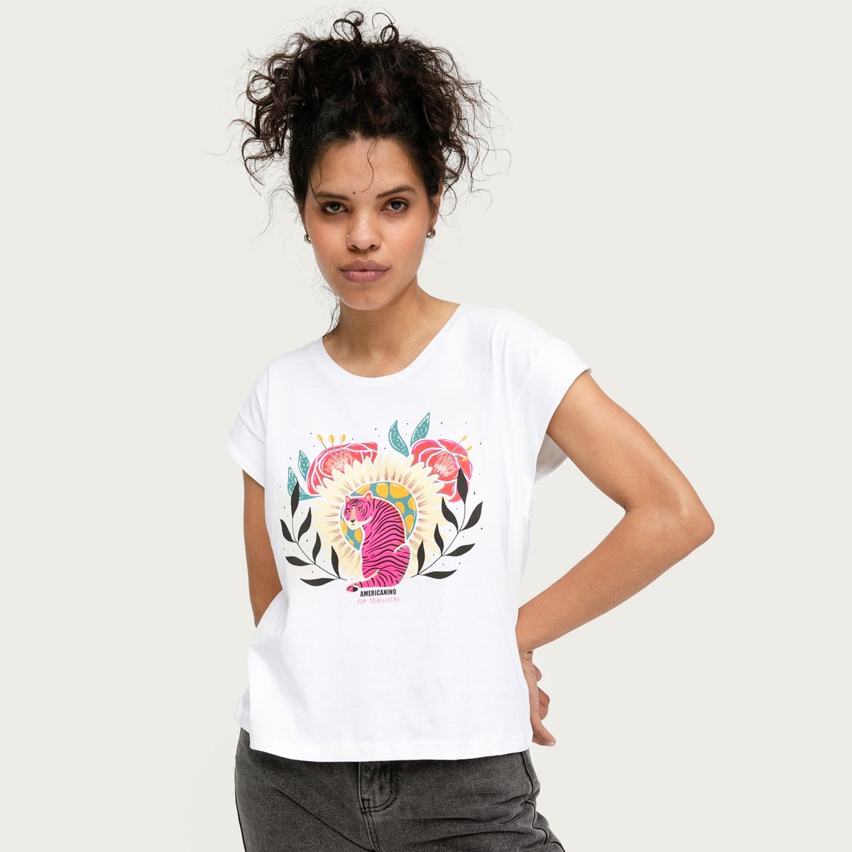 AMERICANINO - Polera Manga Corta Mujer