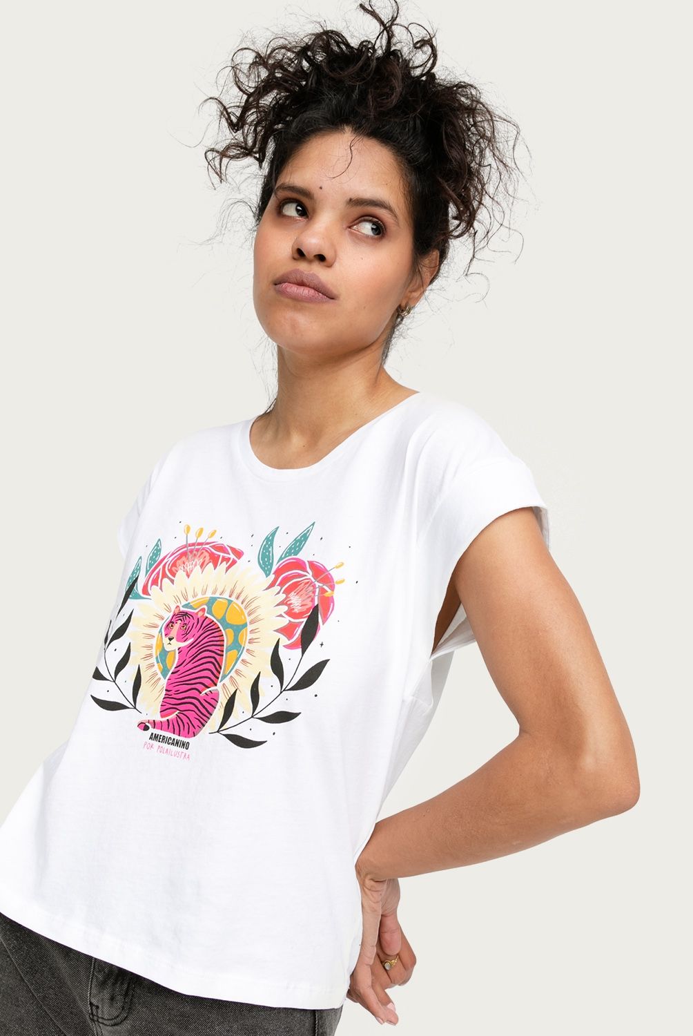 AMERICANINO - Polera Manga Corta Mujer