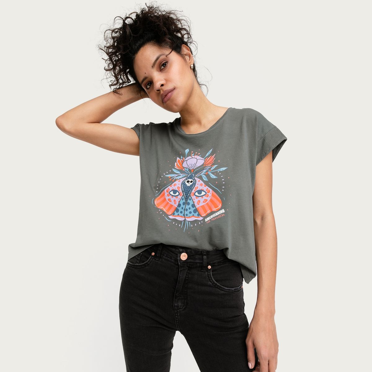 AMERICANINO - Polera Manga Corta Mujer