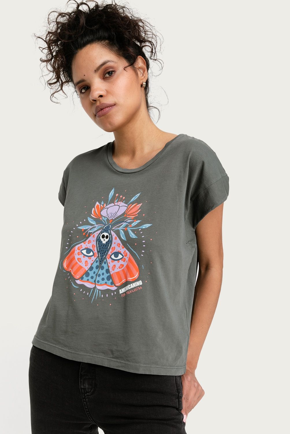 AMERICANINO - Polera Manga Corta Mujer