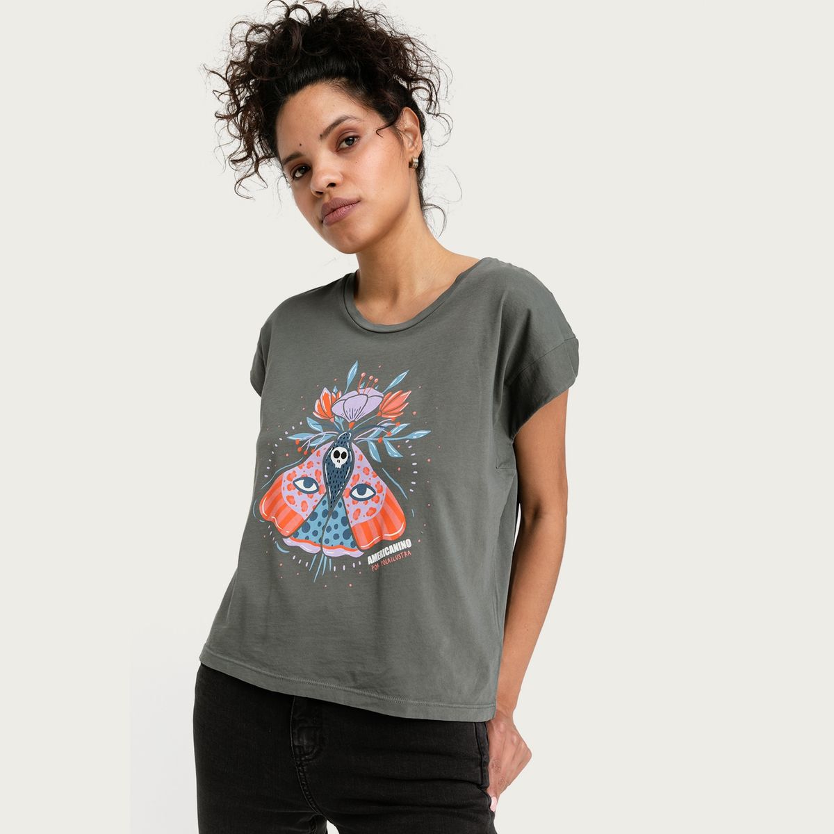 AMERICANINO - Polera Manga Corta Mujer