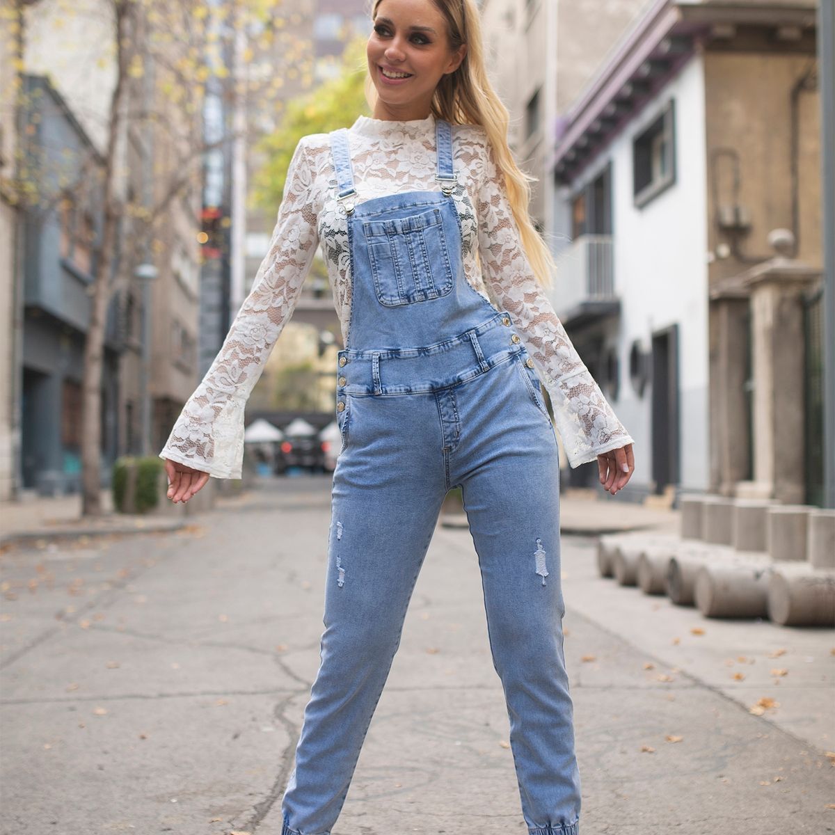 MOSSIMO - Jardinera jeans mujer