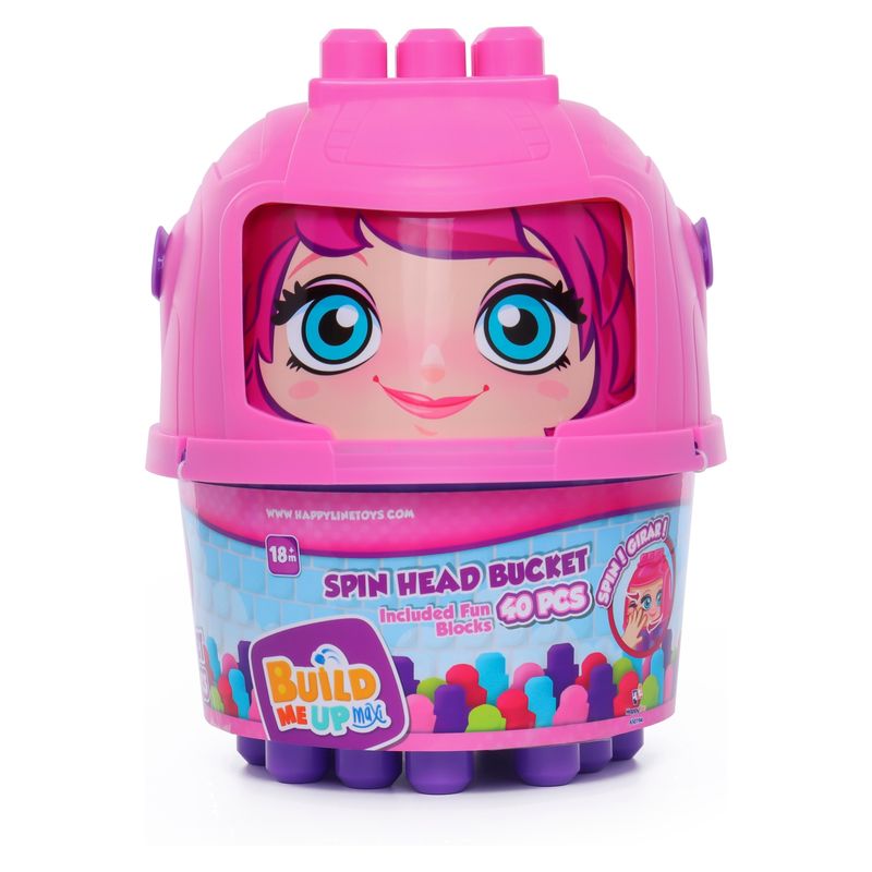 BUILD ME UP - Balde Construcción 40 Bloques Rojo Build Me Up