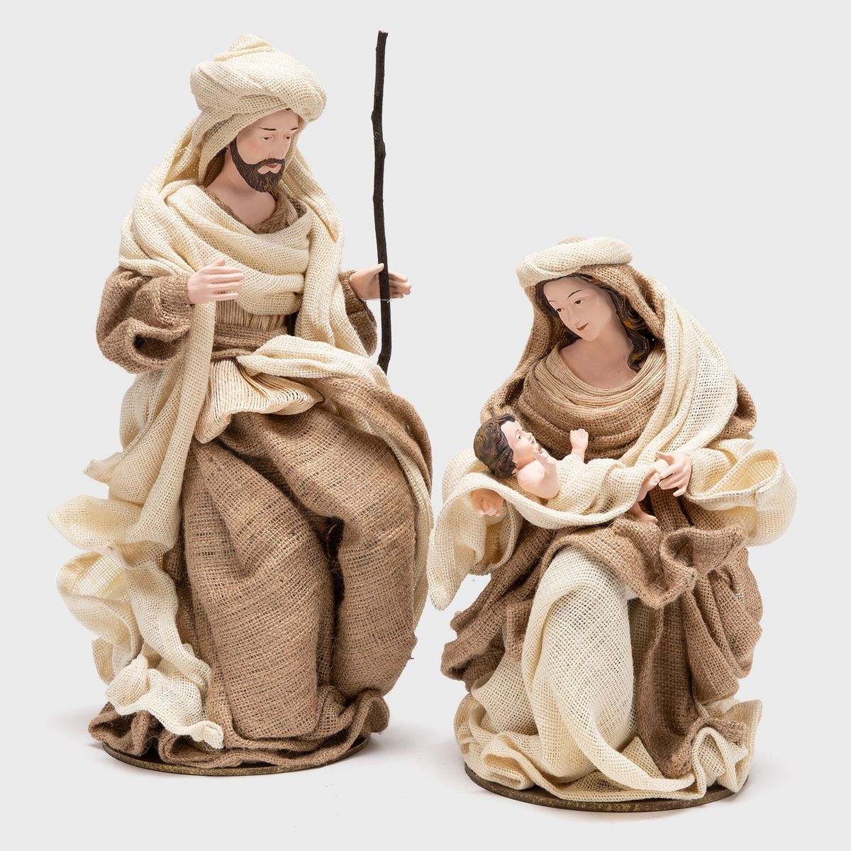 MICA - Adorno Pesebre Navidad Sagrada Familia 48 Cm Resina Mica