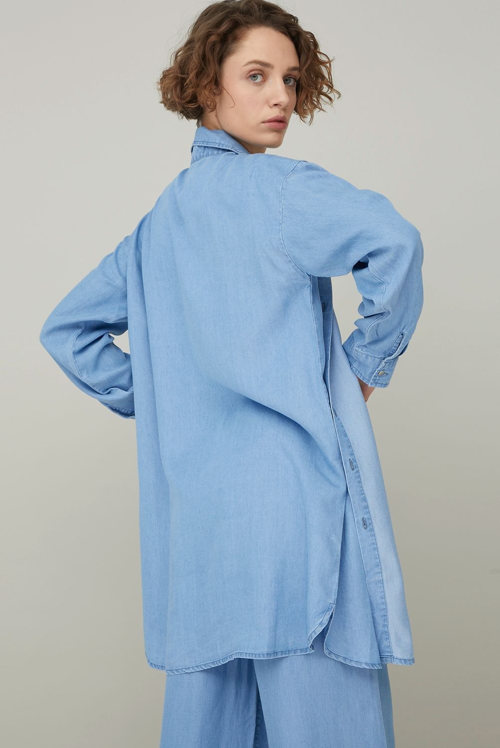 BASEMENT - Blusa Tencel Mujer