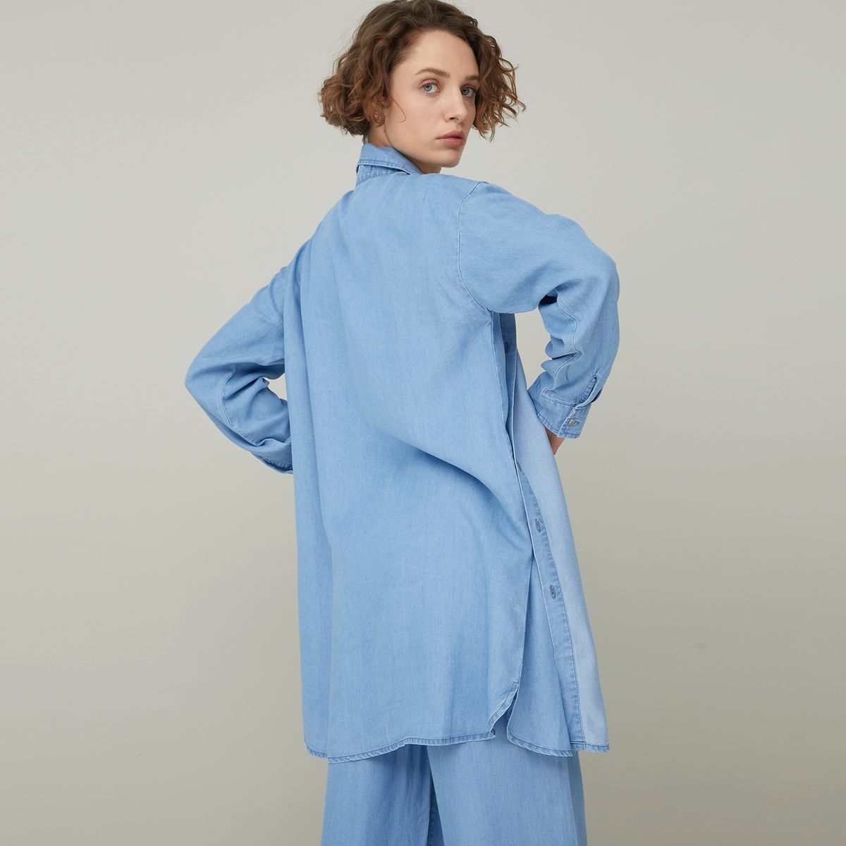 BASEMENT - Blusa Tencel Mujer