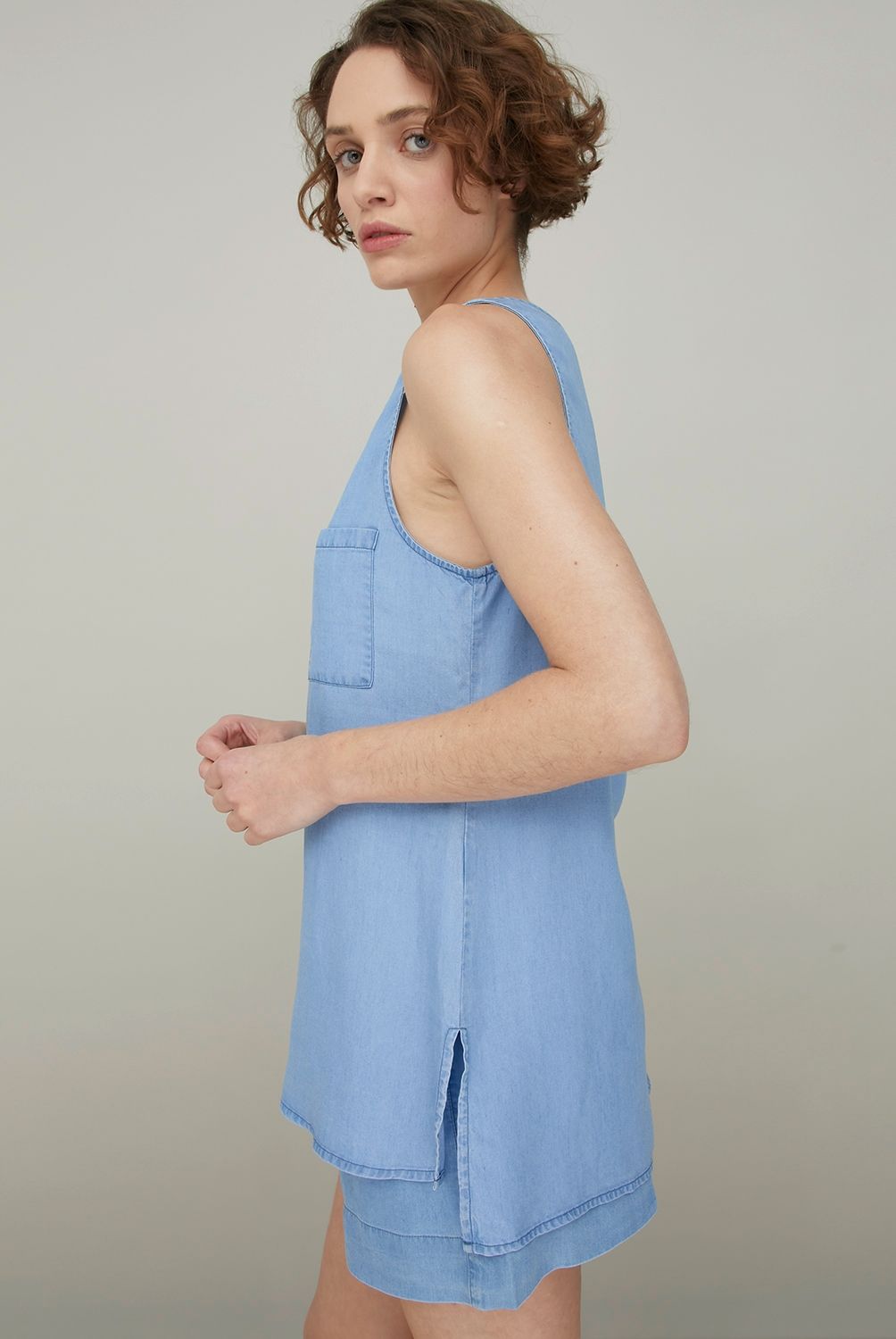 BASEMENT - Blusa Tencel Mujer