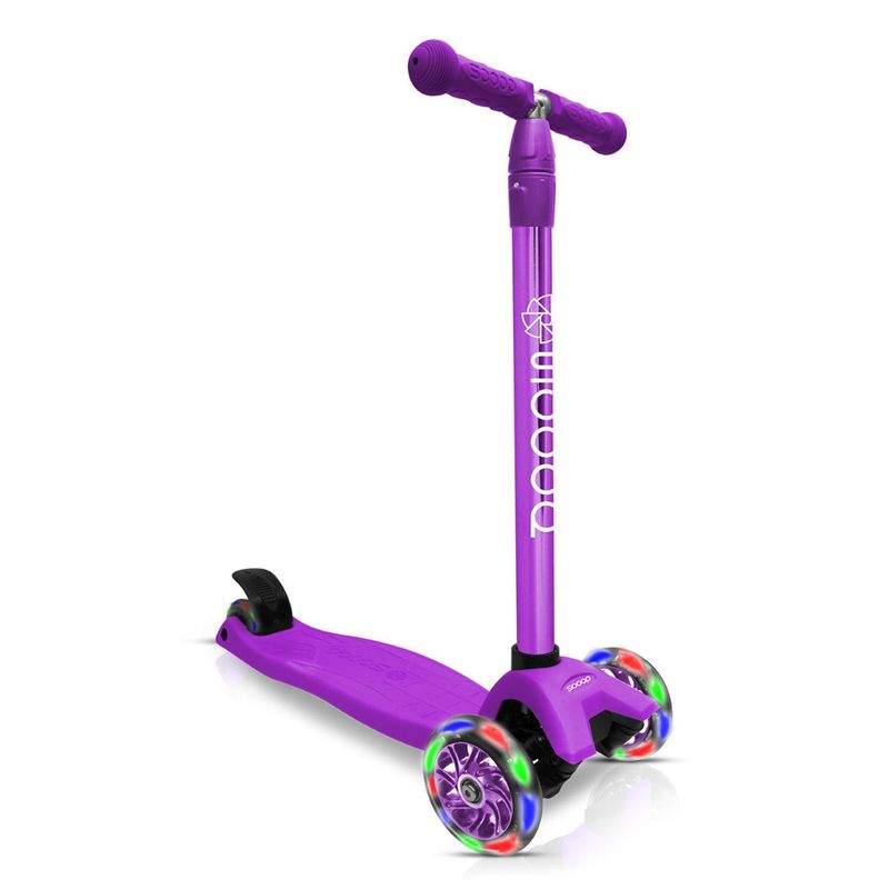 SCOOP - Scooter 3 ruedas M c/luz Fluor CROM2