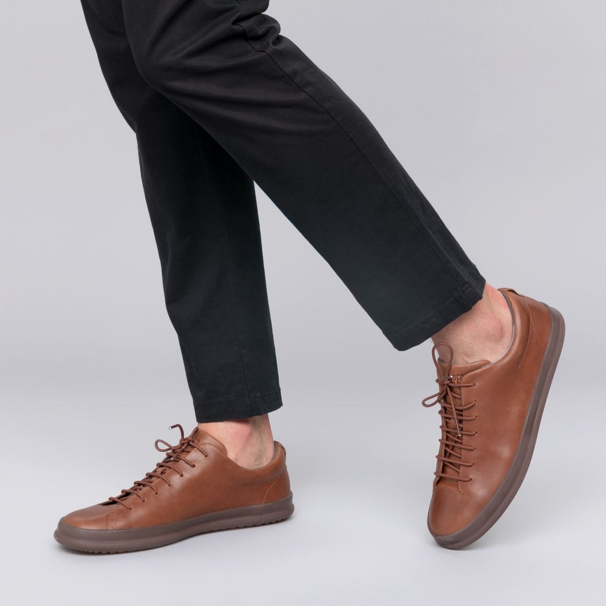 CAMPER - Zapato Hombre Chasis Sport Café Cuero Camper