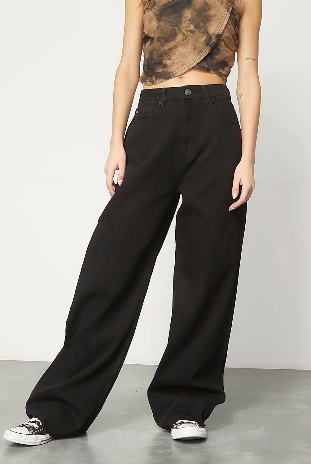 AMERICANINO - Jeans Wide Leg Tiro Alto Mujer Americanino