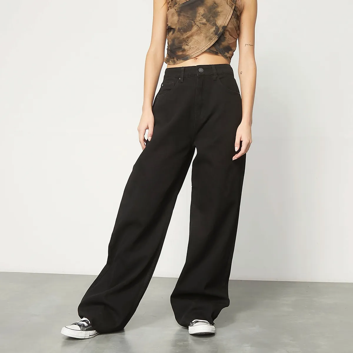 AMERICANINO - Jeans Wide Leg Tiro Alto Mujer Americanino