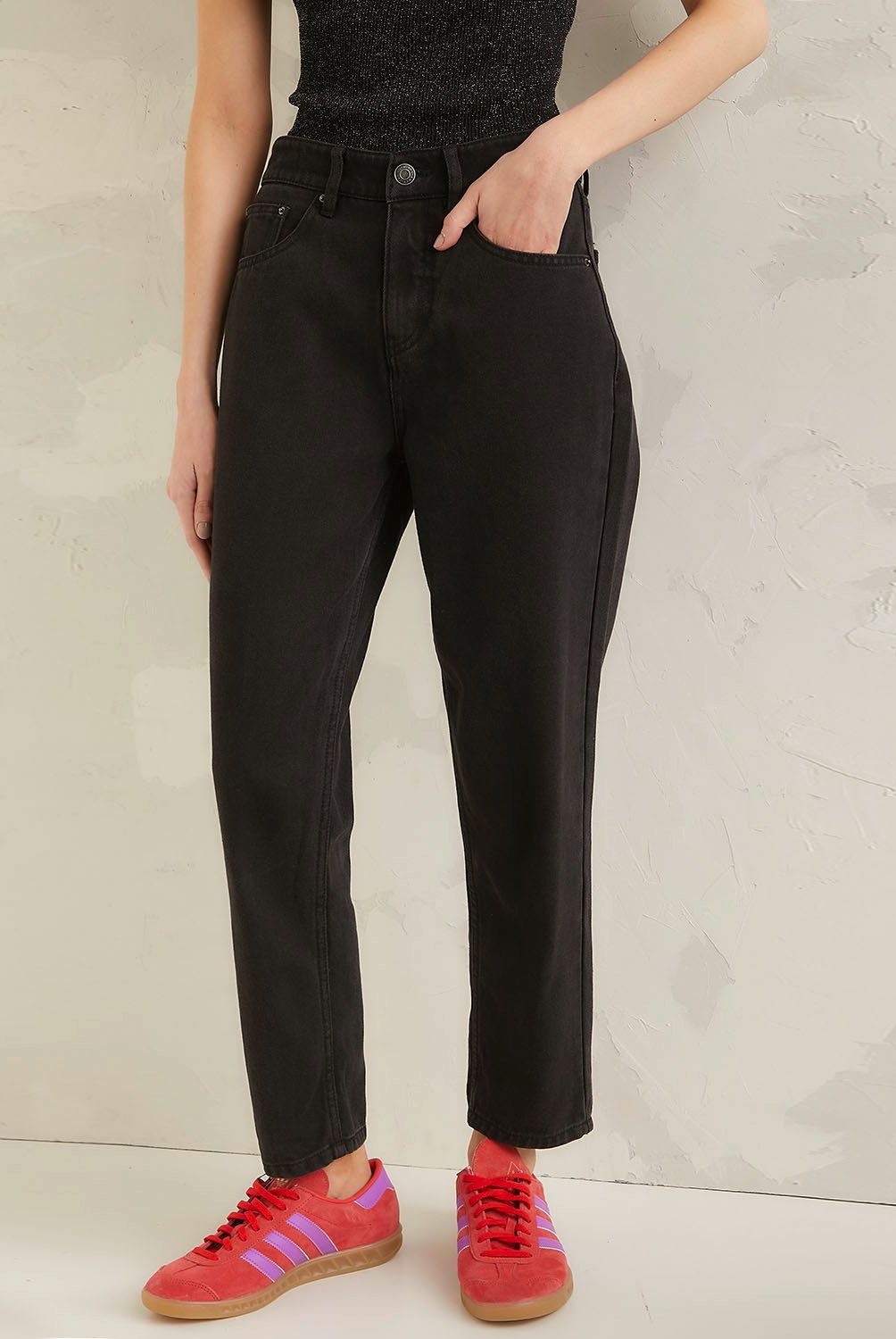 AMERICANINO - Jeans Americanino Mom Tiro Alto Mujer Algodón Casual