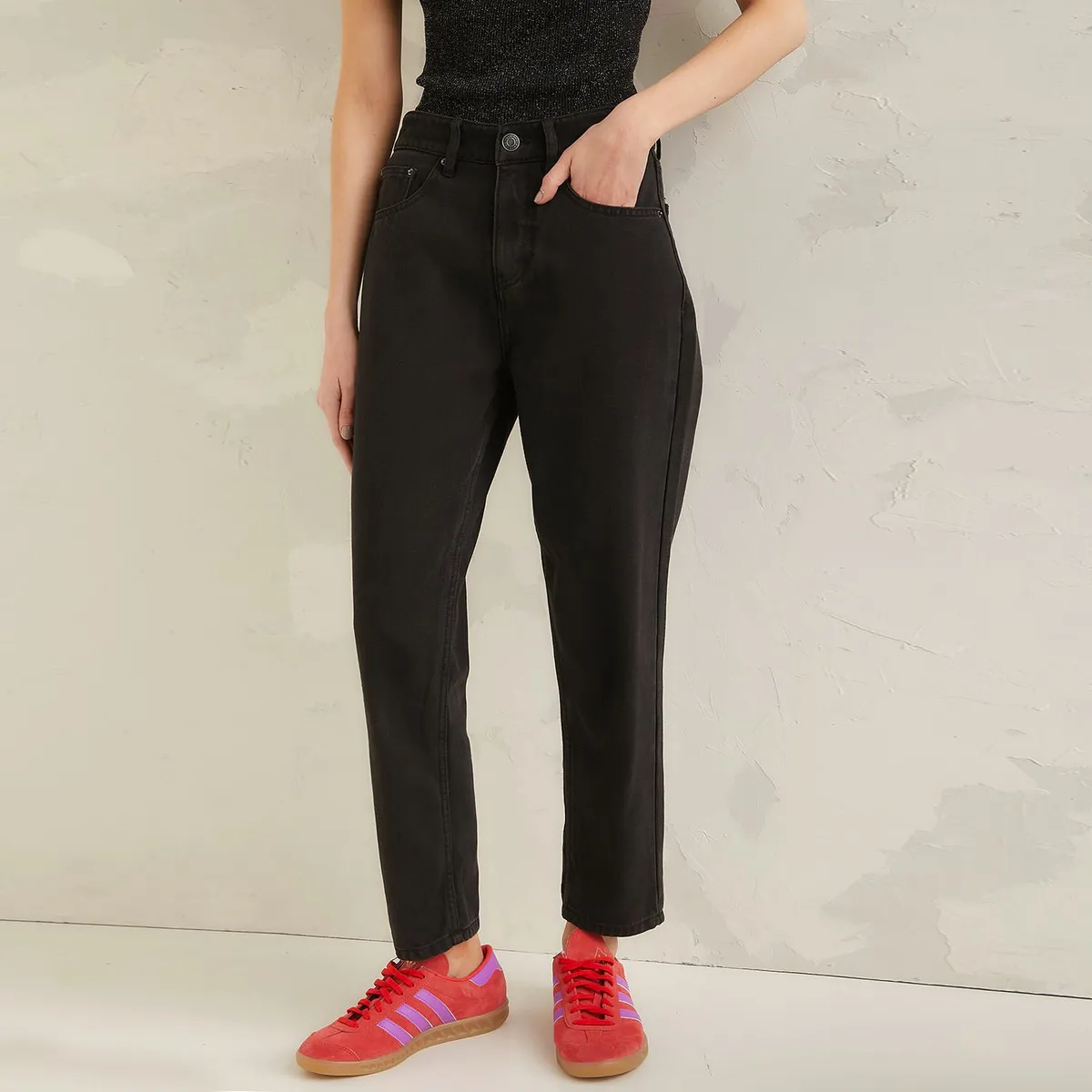 AMERICANINO - Jeans Americanino Mom Tiro Alto Mujer Algodón Casual