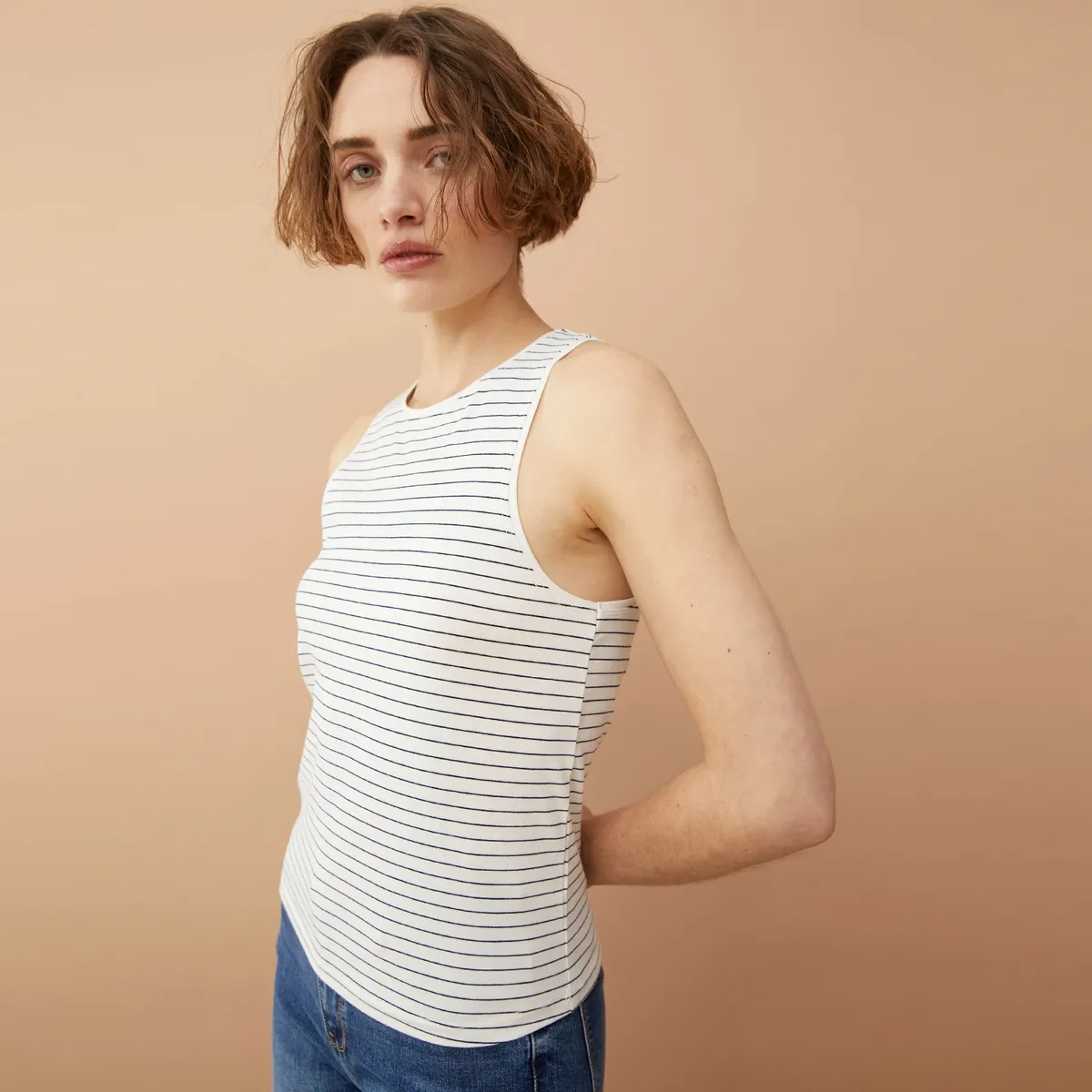 BASEMENT - Polera Sin Mangas Algodón Mujer Basement