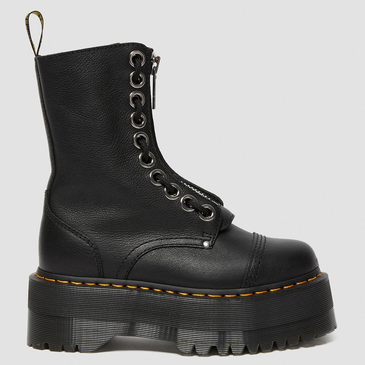 DR MARTENS - Dr Martens Sinclair Hi Max Botín Mujer Cuero Negro