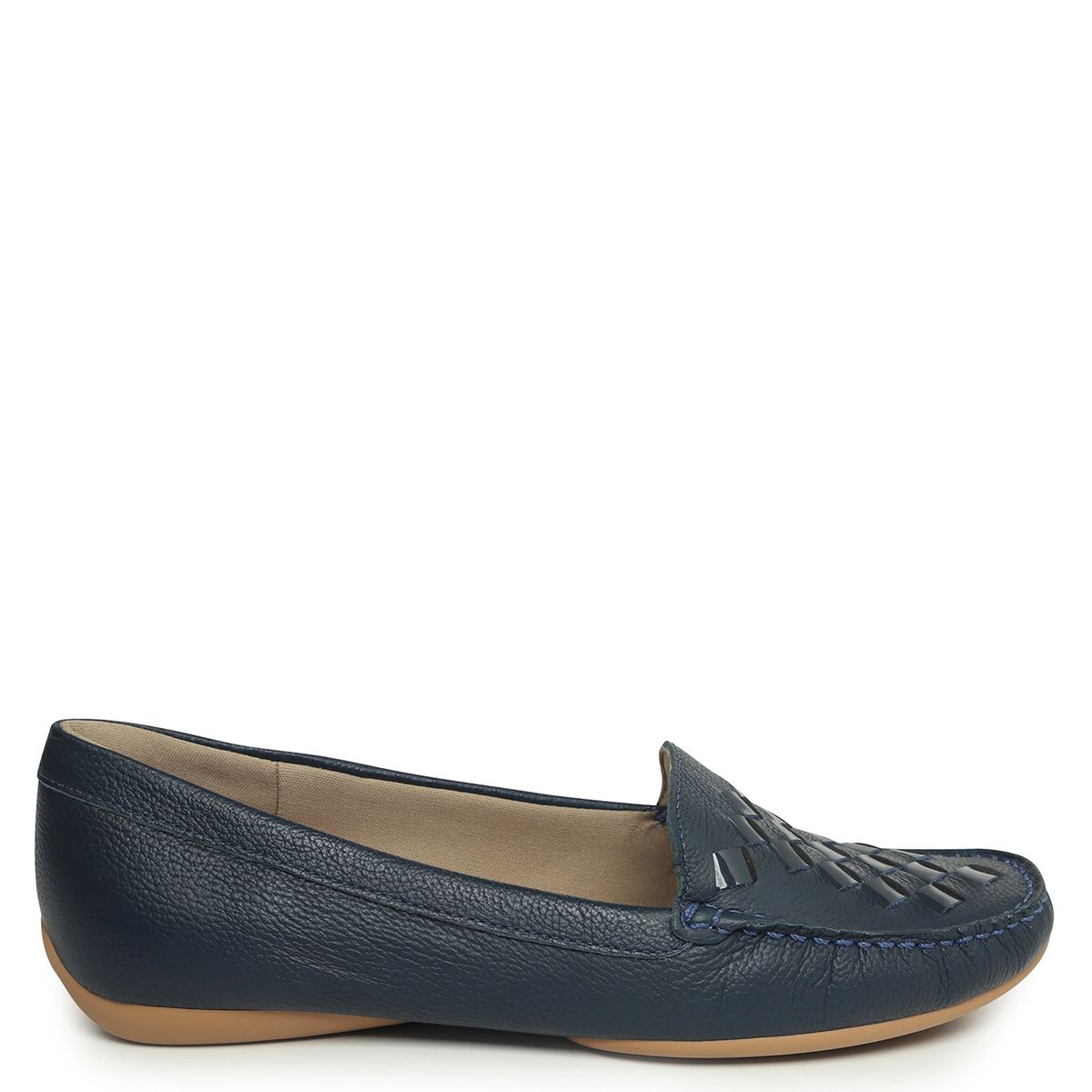 USAFLEX - Mocasín Mujer Cuero Azul