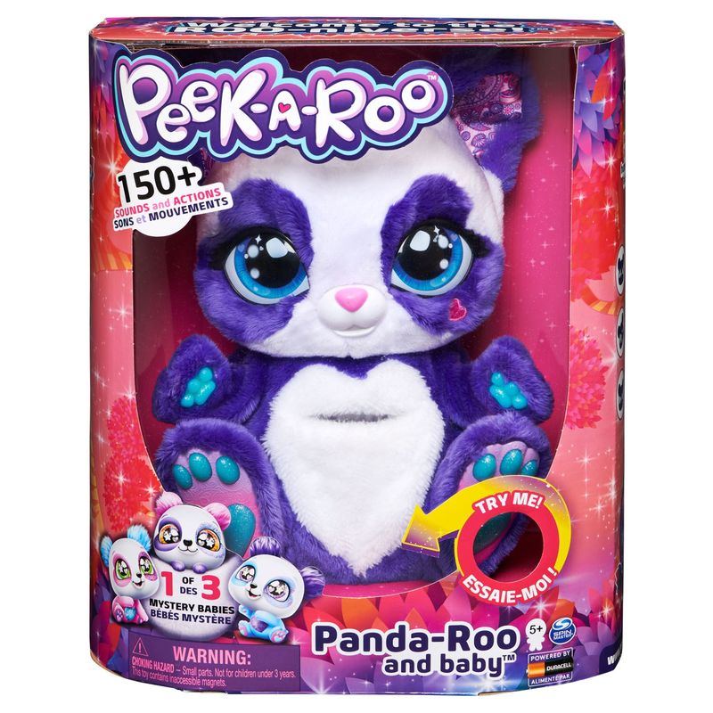 PEEKAROO - Peluche Oso Interactivo con Bebé Peekaroo