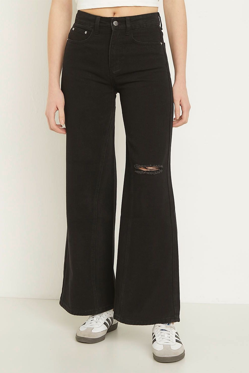 SYBILLA - Jeans Sybilla Wide Leg Naomi Tiro Alto Mujer Algodón