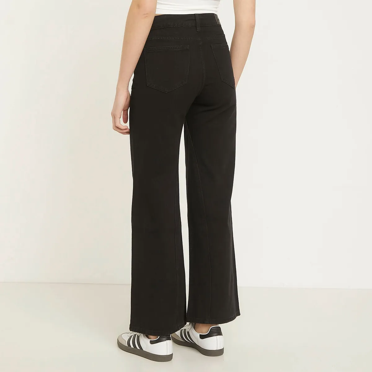 SYBILLA - Jeans Sybilla Wide Leg Naomi Tiro Alto Mujer Algodón