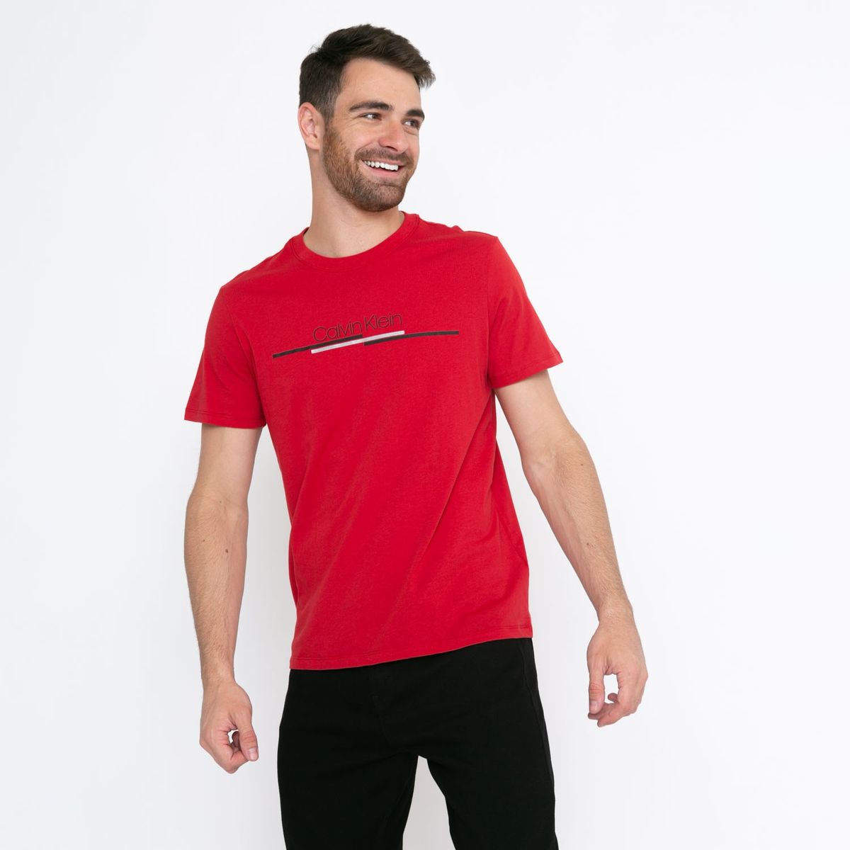 CALVIN KLEIN - Polera Manga Corta Hombre