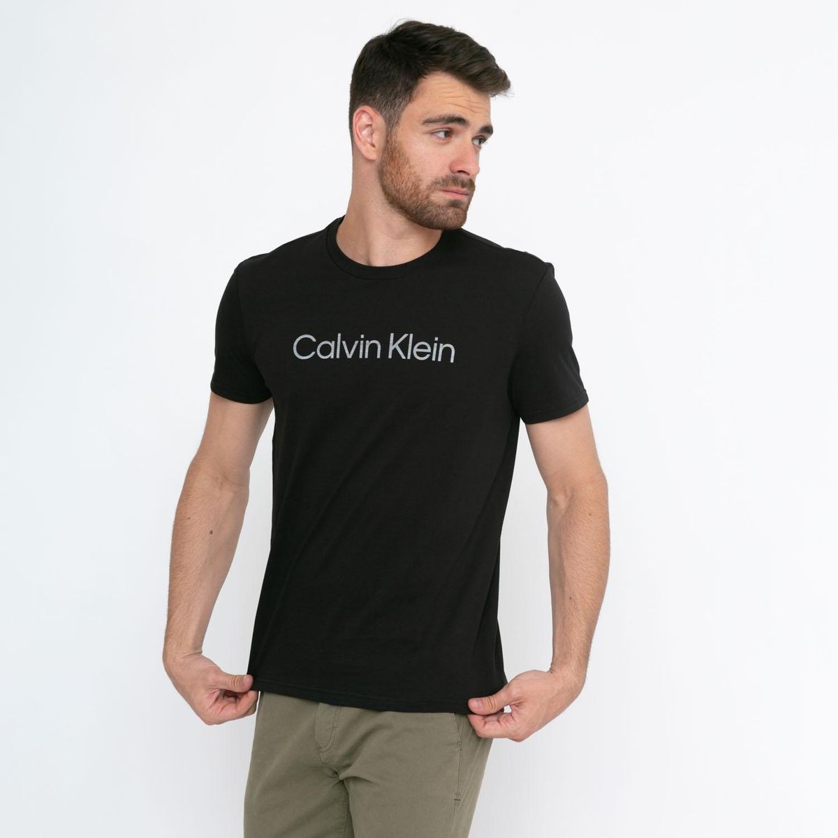 CALVIN KLEIN - Calvin Klein Polera Manga Corta Hombre