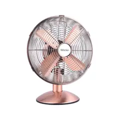 WURDEN - Ventilador de Sobremesa 12 Pulgadas Oscilante Cobre
