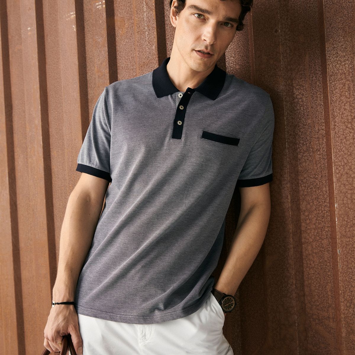 WOLF&HANK - Polera Manga Corta Hombre Wolf&Hank