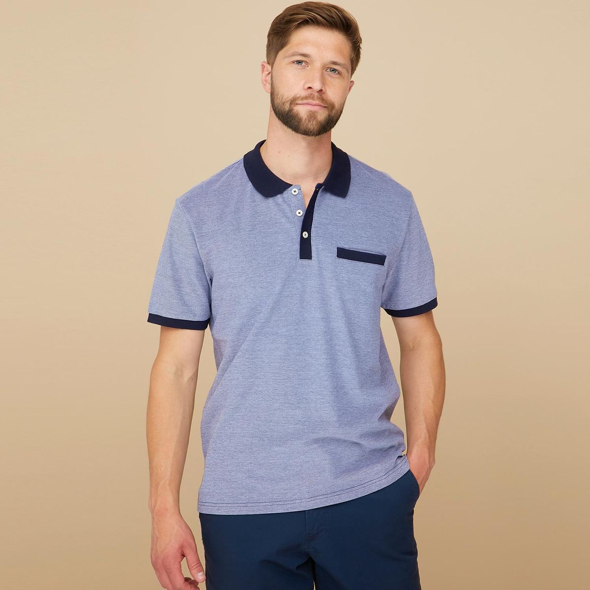 WOLF&HANK - Polera Manga Corta Hombre Wolf&Hank