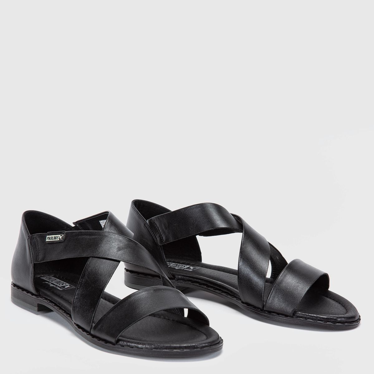 PIKOLINOS - Sandalia Mujer Cuero Negro