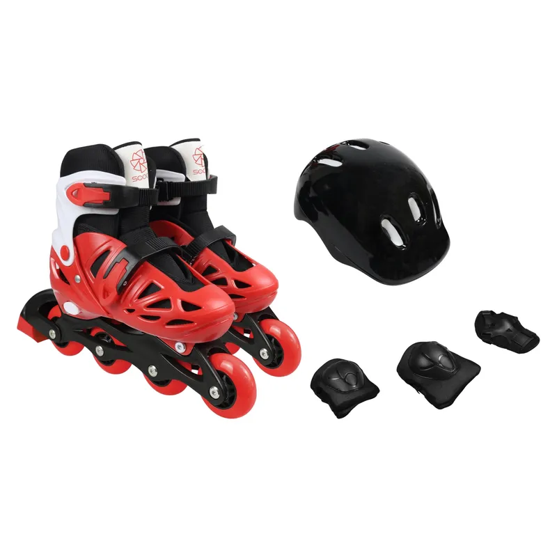 SCOOP - Set Patin En Linea + Casco + Protecciones L Scoop