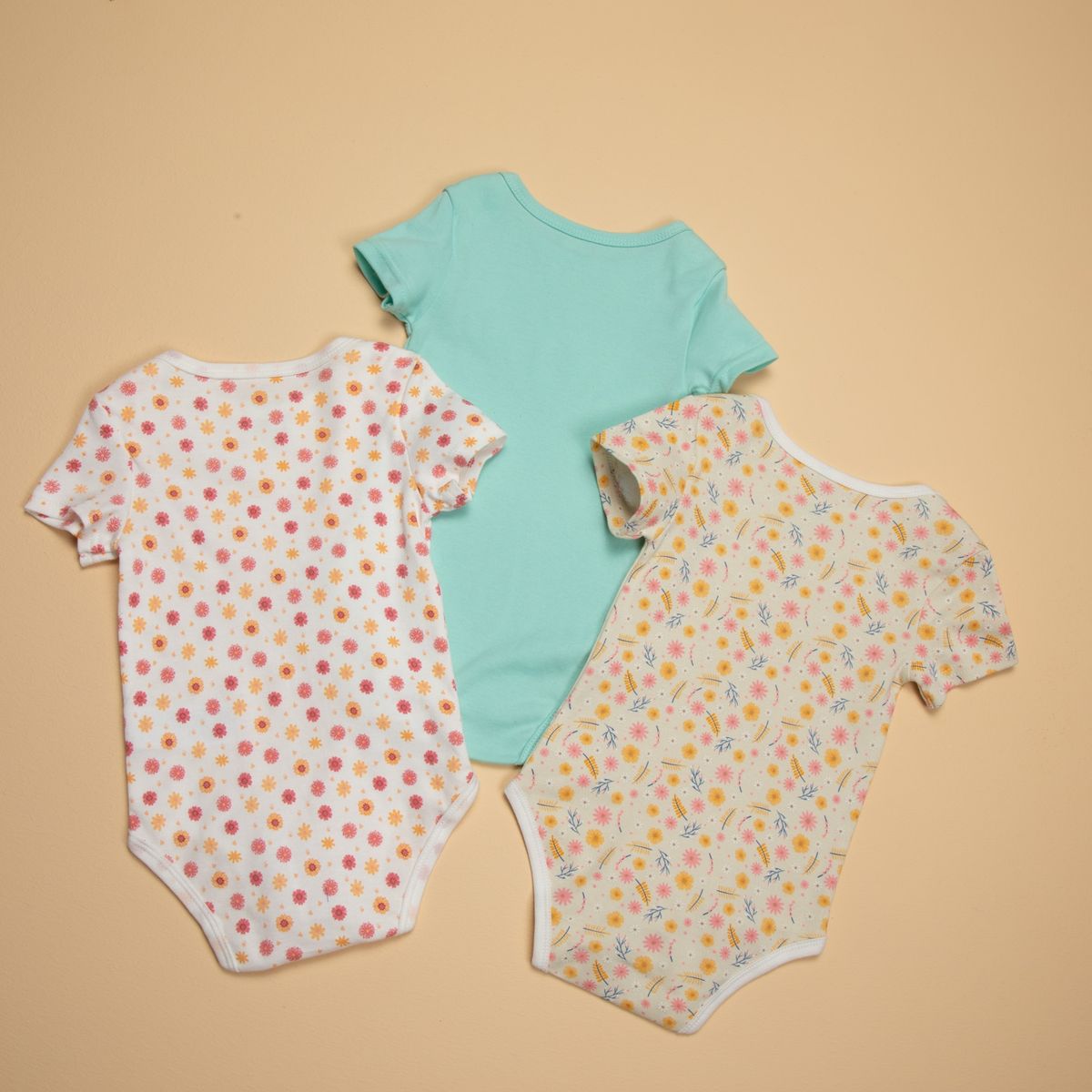 YAMP - Body Pack De 3 Unidades Algodón Bebé Niña