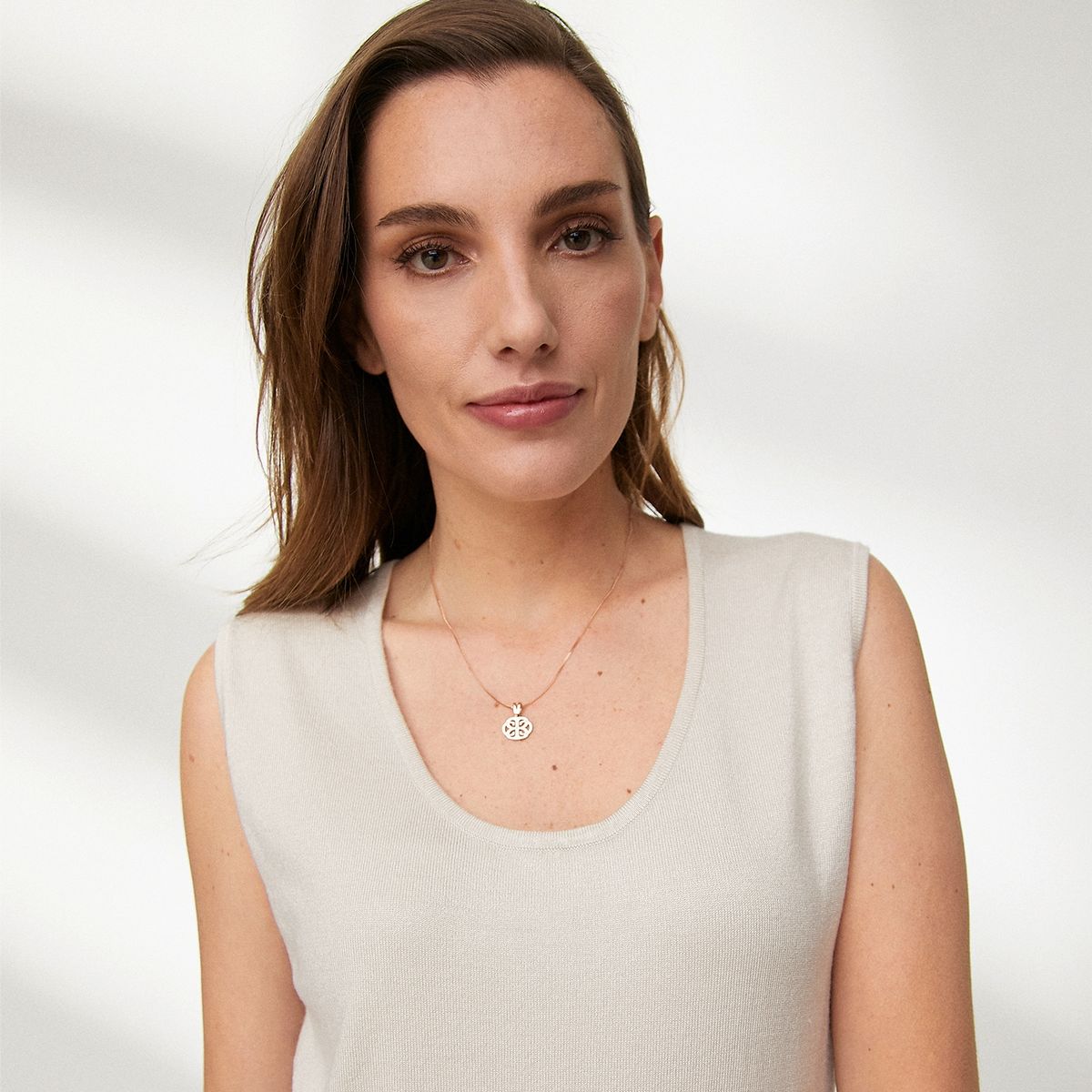 CECILIA BOLOCCO - Cecilia Bolocco Collar Mujer De Plata 925 Bañado En Oro Rosa