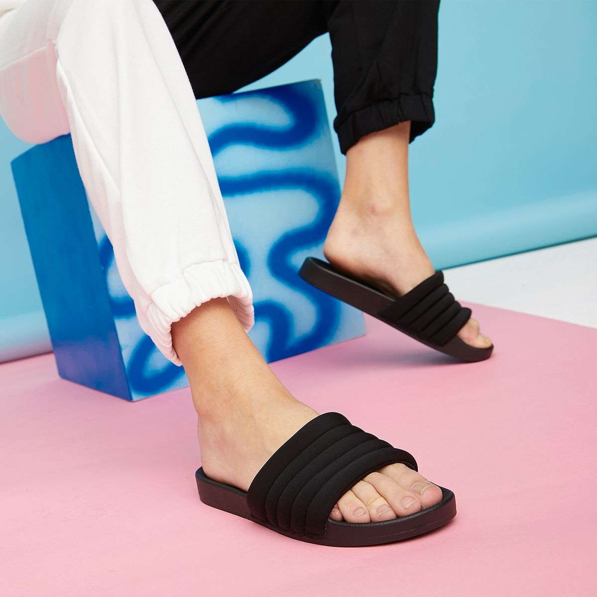 SYBILLA - Sandalia Mujer Negro