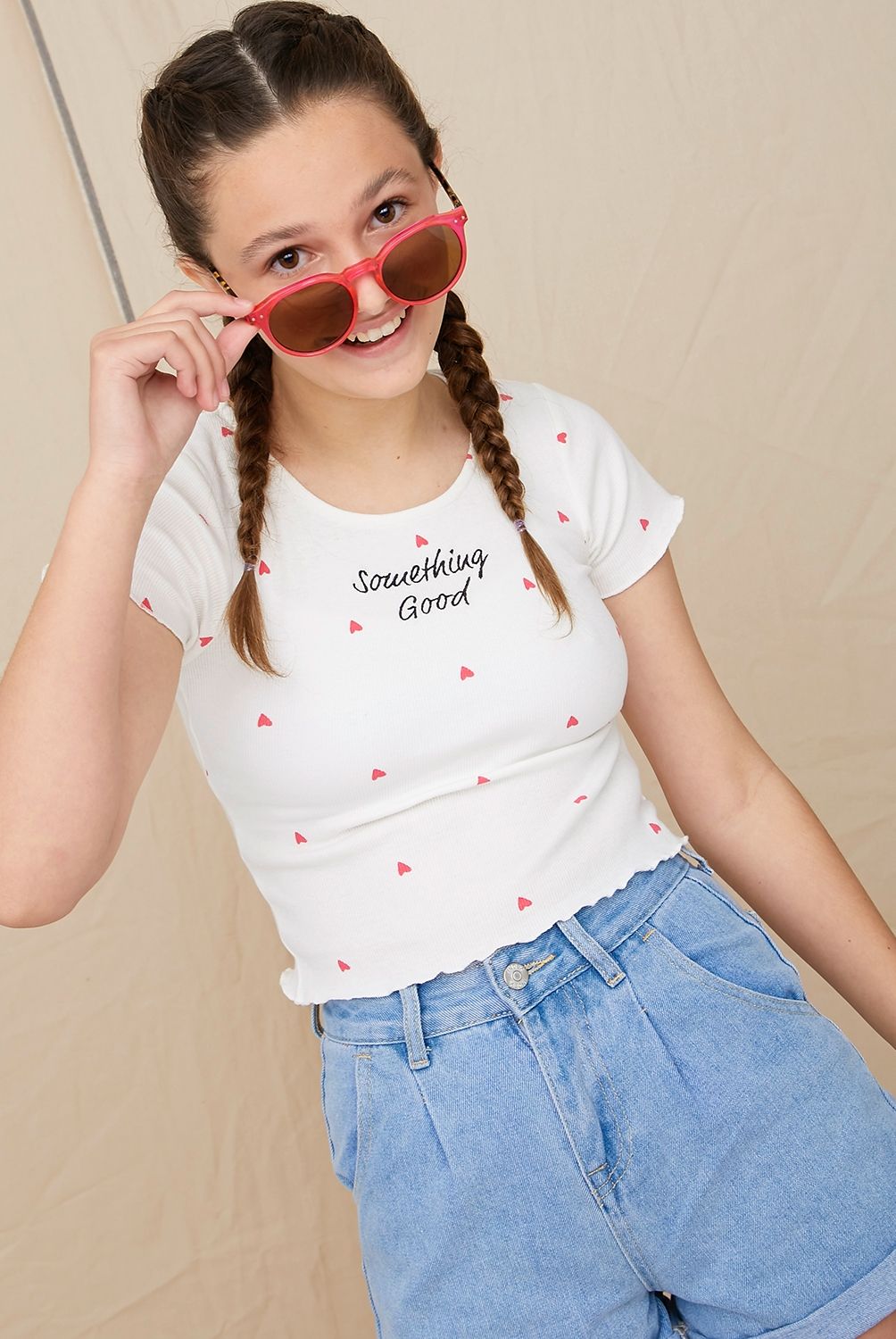 ELEVEN - Polera Crop Más Sustentable Algodón Niña